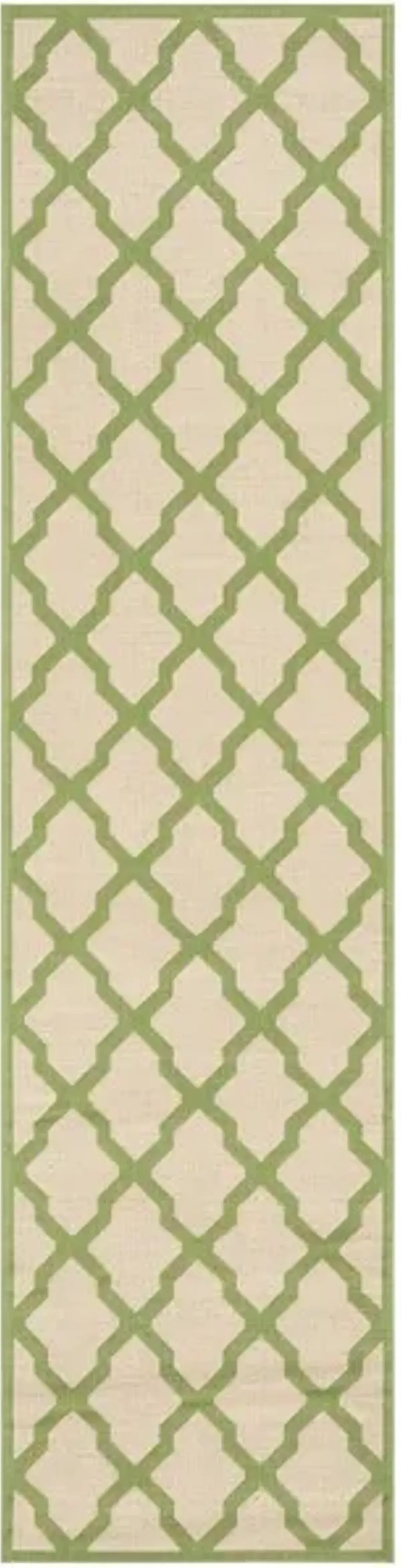 LINDEN 122 Collection LND122V-28 Cream / Olive 2'-2" X 8'