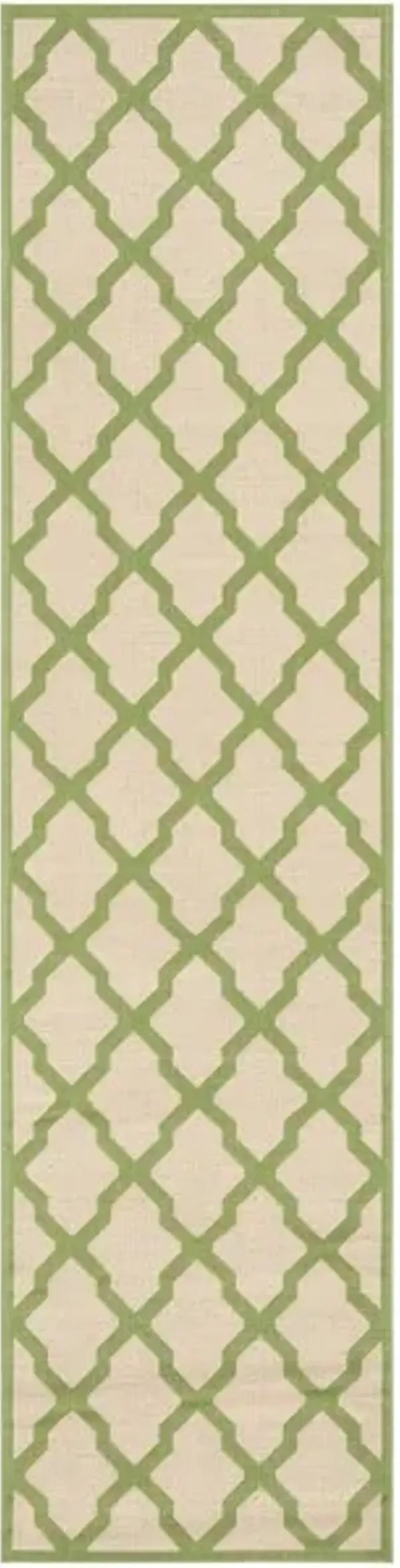 LINDEN 122 Collection LND122V-28 Cream / Olive 2'-2" X 8'