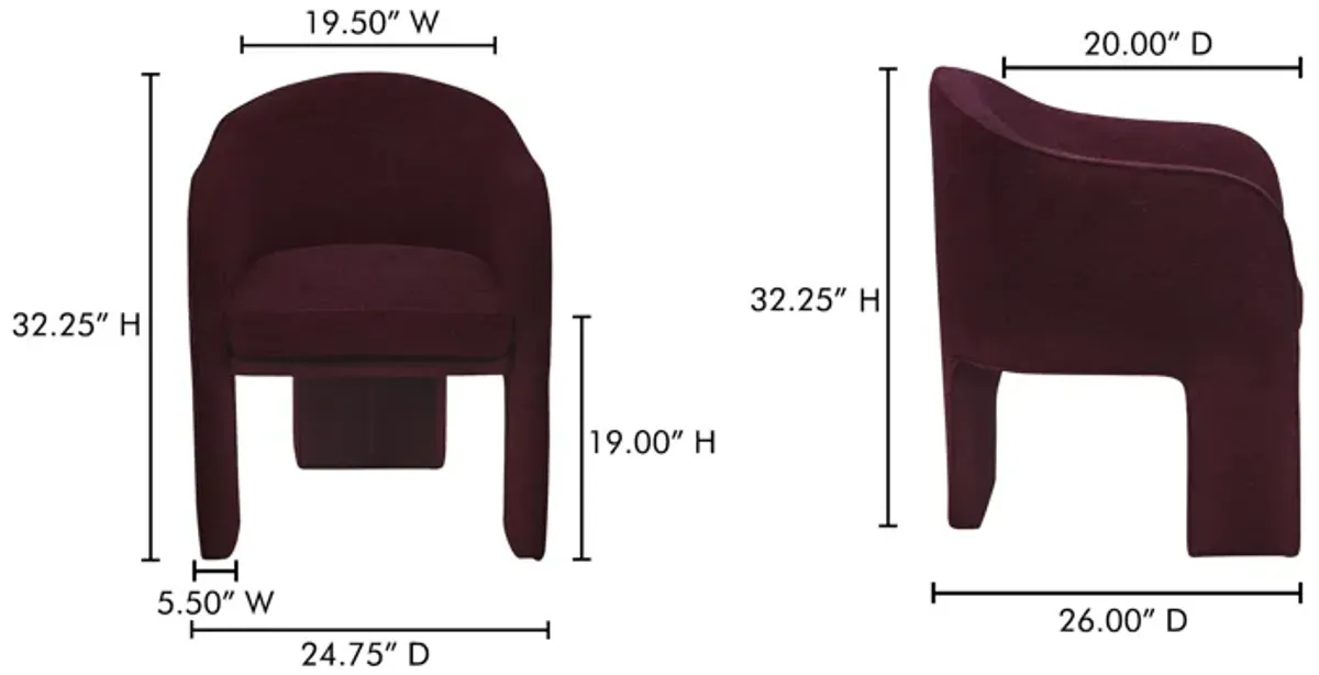 CLARA DINING CHAIR PERFORMANCE FABRIC