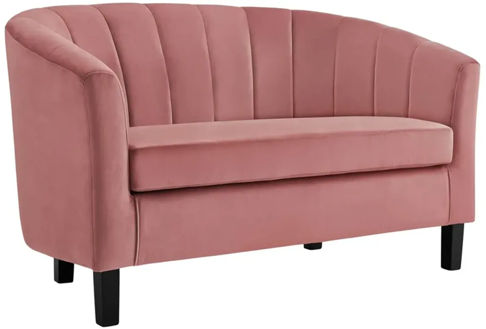 Prospect Channel Tufted Performance Velvet Loveseat