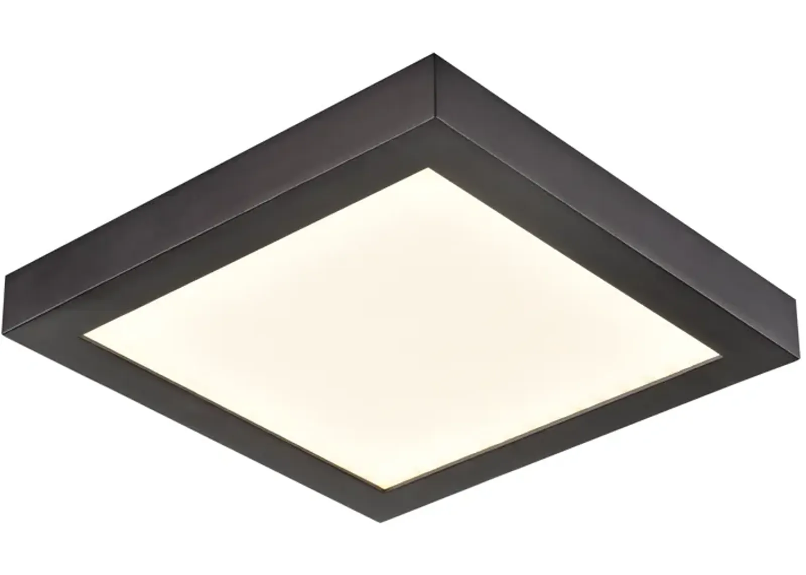 Titan 6" Wide Integrated LED Square Flush Mount - Oil Rubbed Bronze