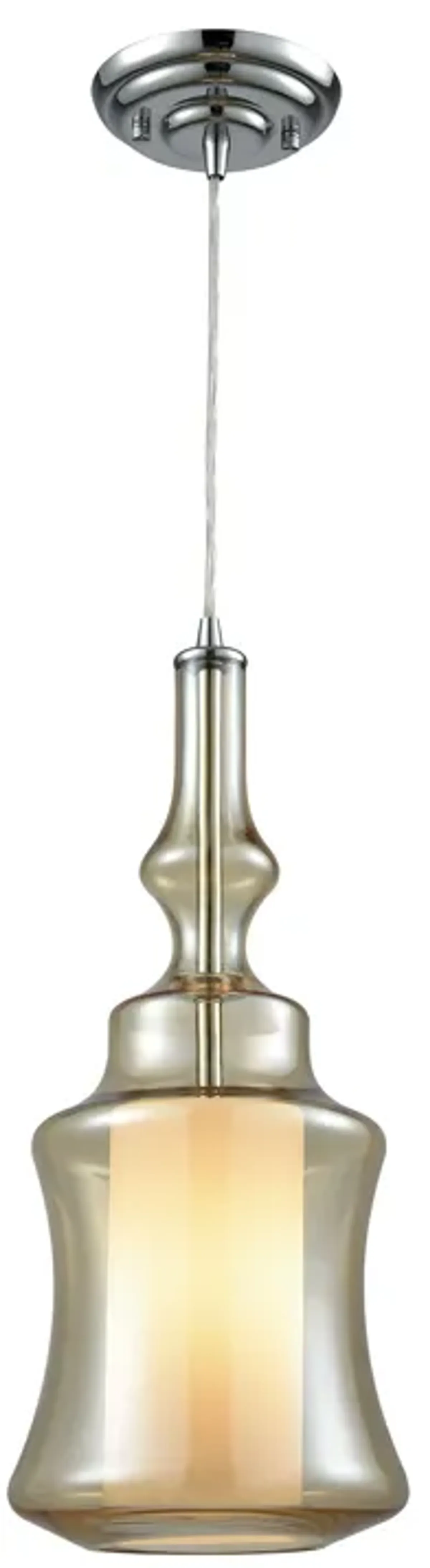 Alora 8" Wide 1-Light Mini Pendant - Polished Chrome