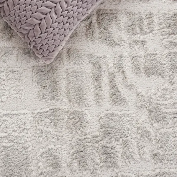 SEATTLE SHAG 909 LIGHT GREY  6'-7' x 6'-7' Square Square Rug