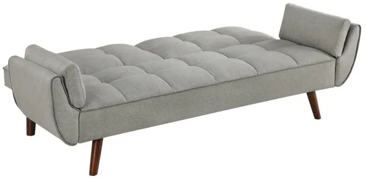 Caufield Upholstered Buscuit Tufted Covertible Sofa Bed Grey