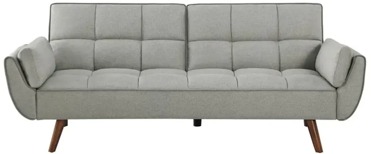 Caufield Upholstered Buscuit Tufted Covertible Sofa Bed Grey