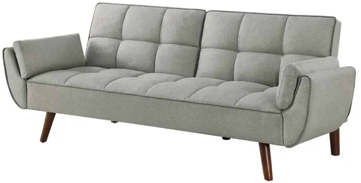 Caufield Upholstered Buscuit Tufted Covertible Sofa Bed Grey