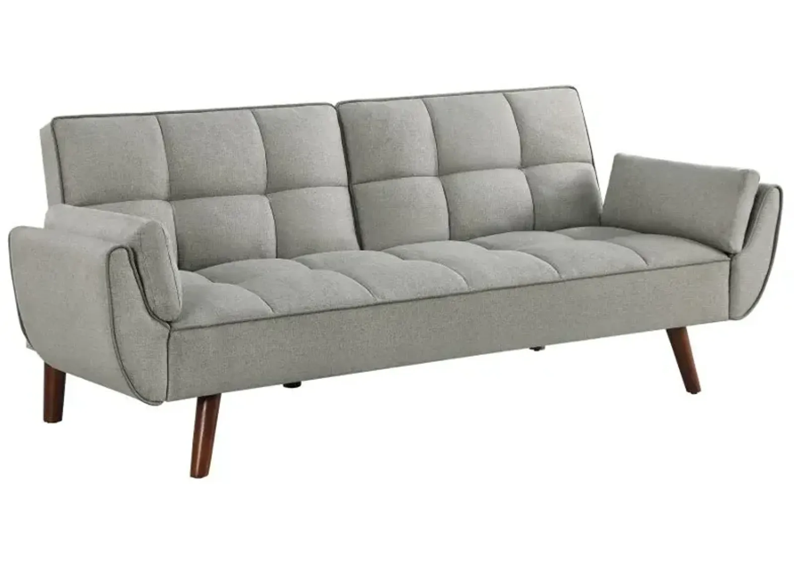 Caufield Upholstered Buscuit Tufted Covertible Sofa Bed Grey