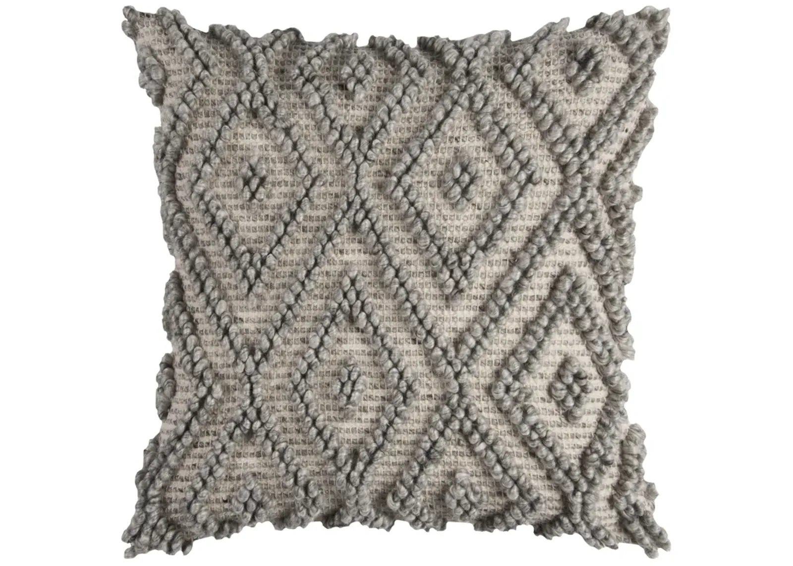 Geometric Gray Pillow