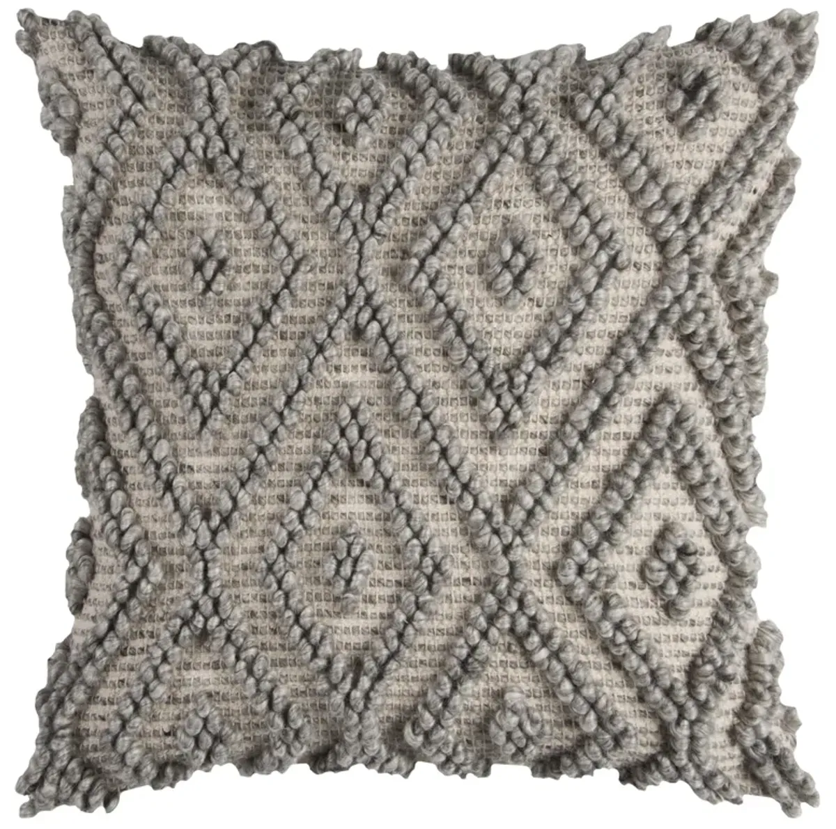 Geometric Gray Pillow