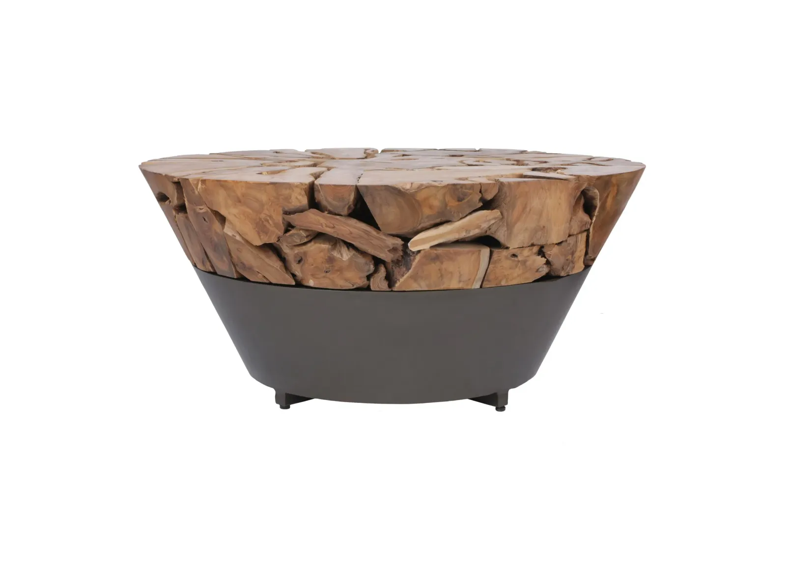 Bruno KD Recycled Teak Root Coffee Table, Natural