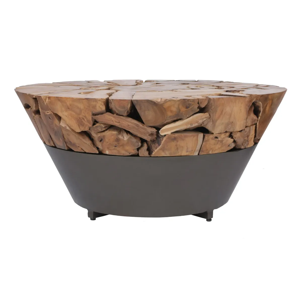 Bruno KD Recycled Teak Root Coffee Table, Natural