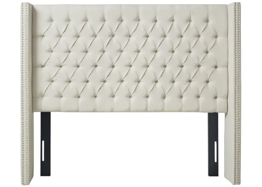 Madison Park Amelia Cream Upholstery Headborad