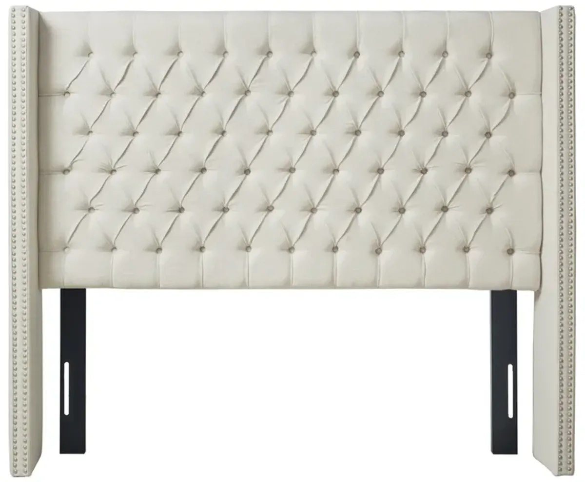 Madison Park Amelia Cream Upholstery Headborad