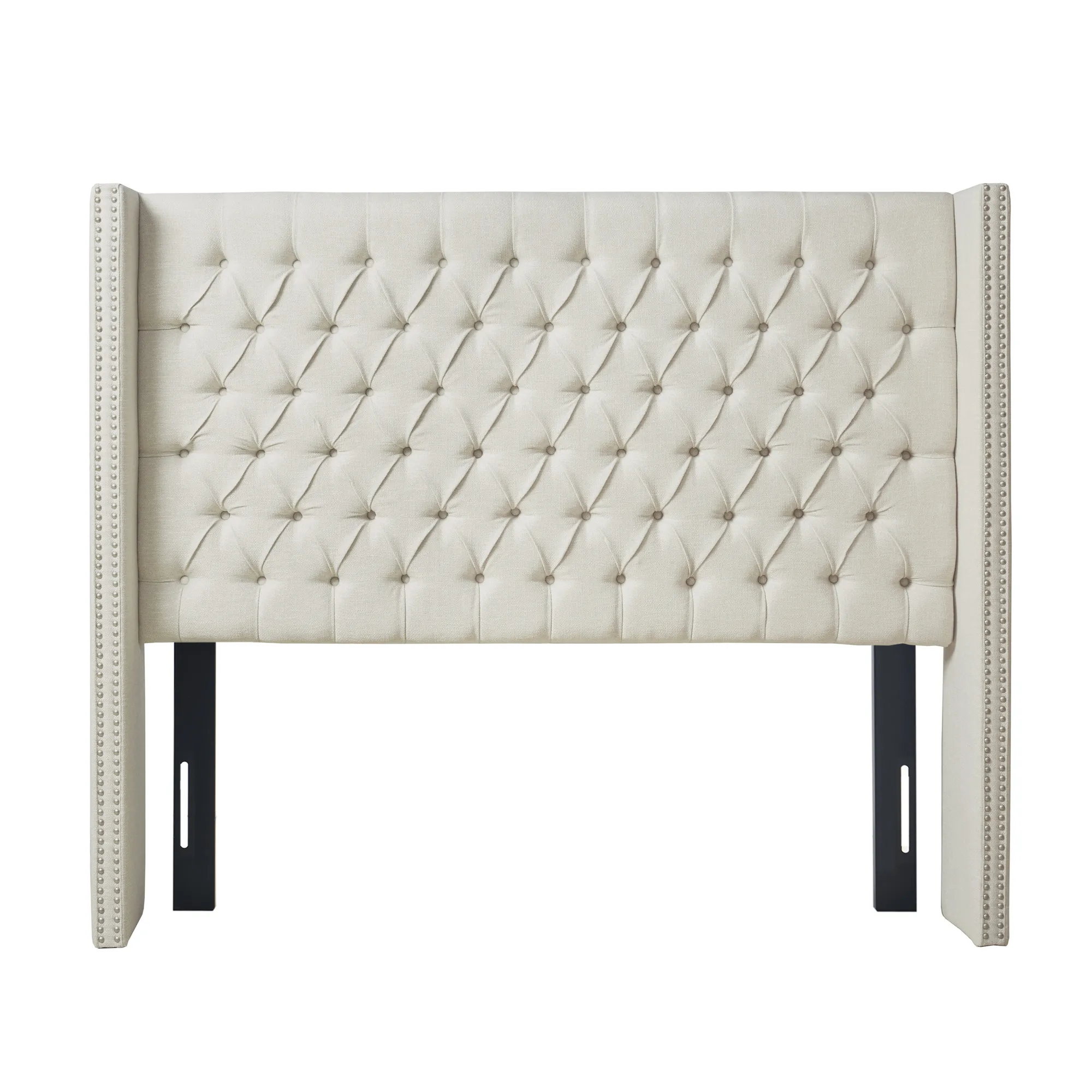 Madison Park Amelia Cream Upholstery Headborad