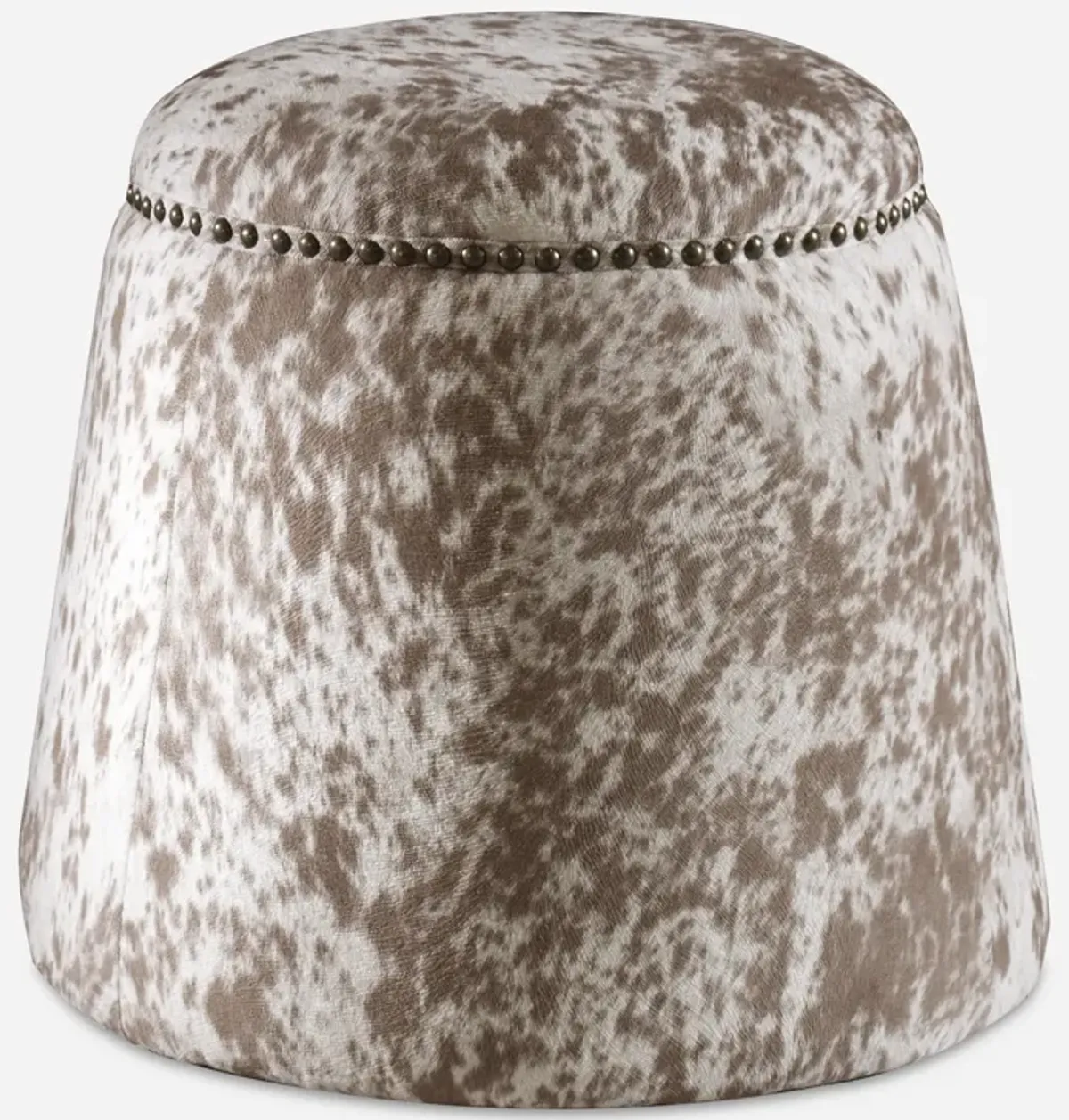 Gumdrop Cow Hide Ottoman