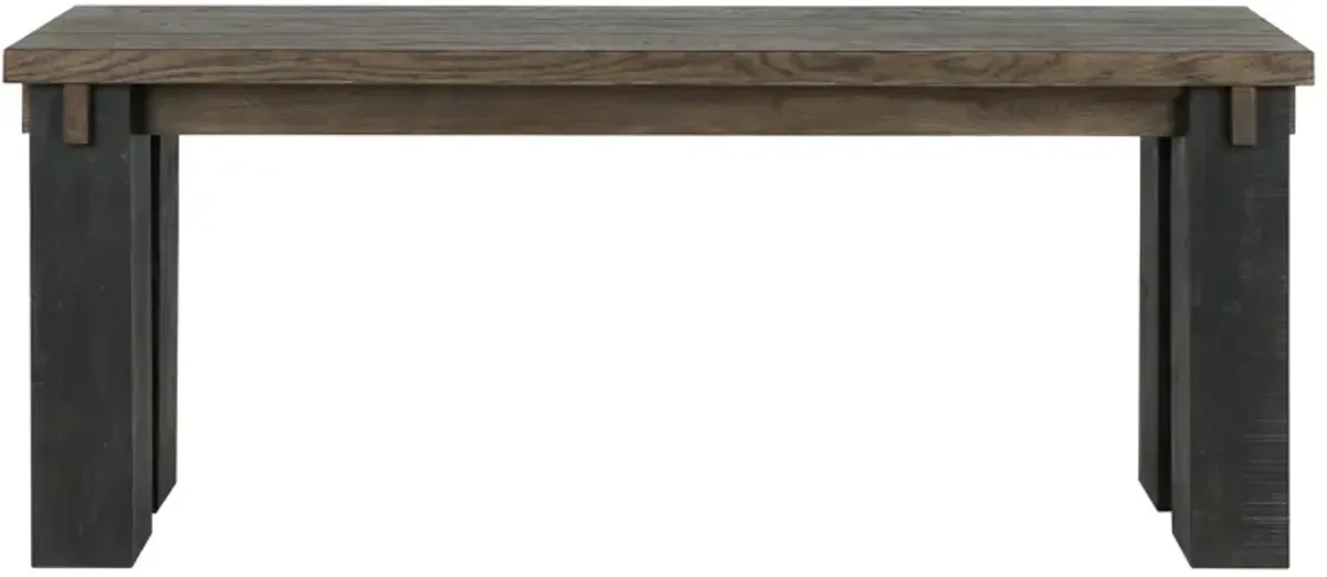 Duncan 72" Transitional Oak Wood Brown Console Table