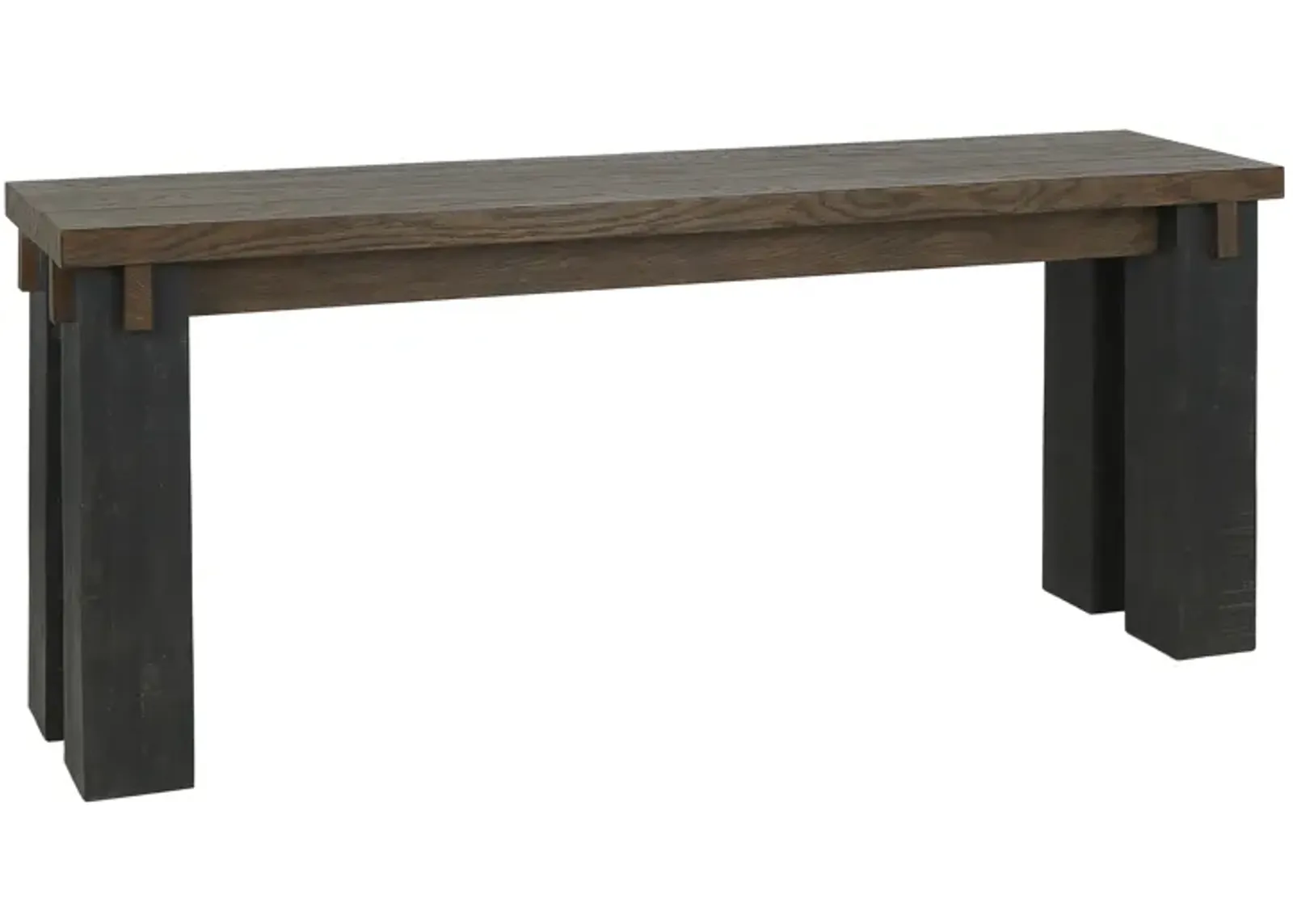 Duncan 72" Transitional Oak Wood Brown Console Table