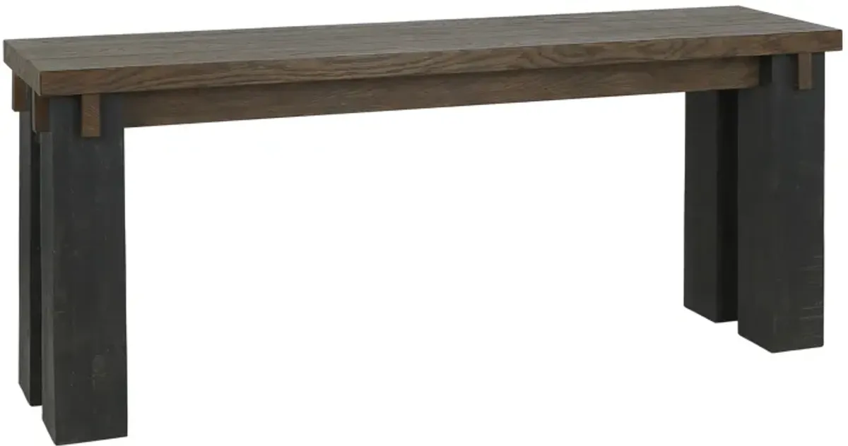 Duncan 72" Transitional Oak Wood Brown Console Table