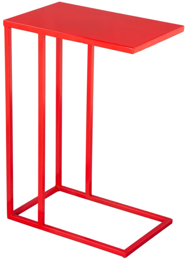 Atom Side Table Red