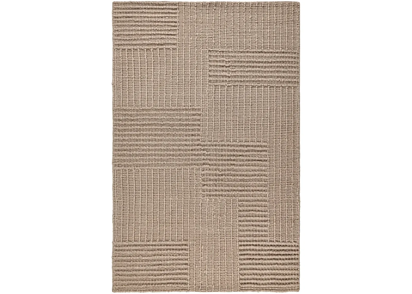 Clayton 9'x12' Recycled Fabric Handwoven Sustainable Beige Accent Area Rug