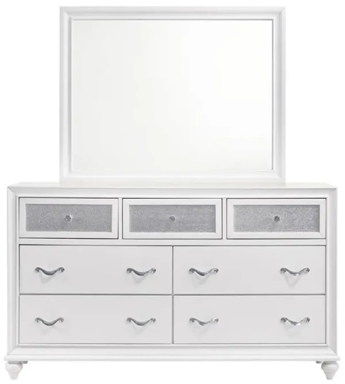 Barzini 5-piece Queen Panel Bedroom Set White