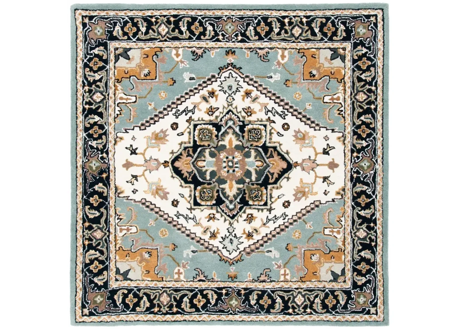 HERITAGE 625 GREY  10' x 10' Square Square Rug