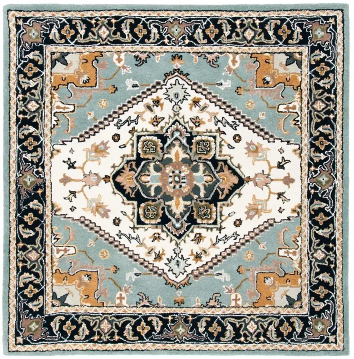 HERITAGE 625 GREY  10' x 10' Square Square Rug