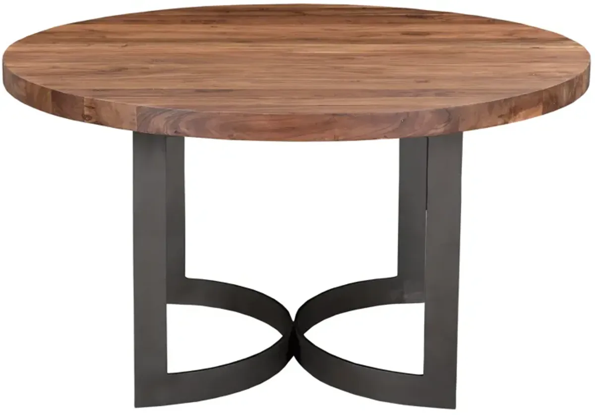 BENT ROUND DINING TABLE 54IN