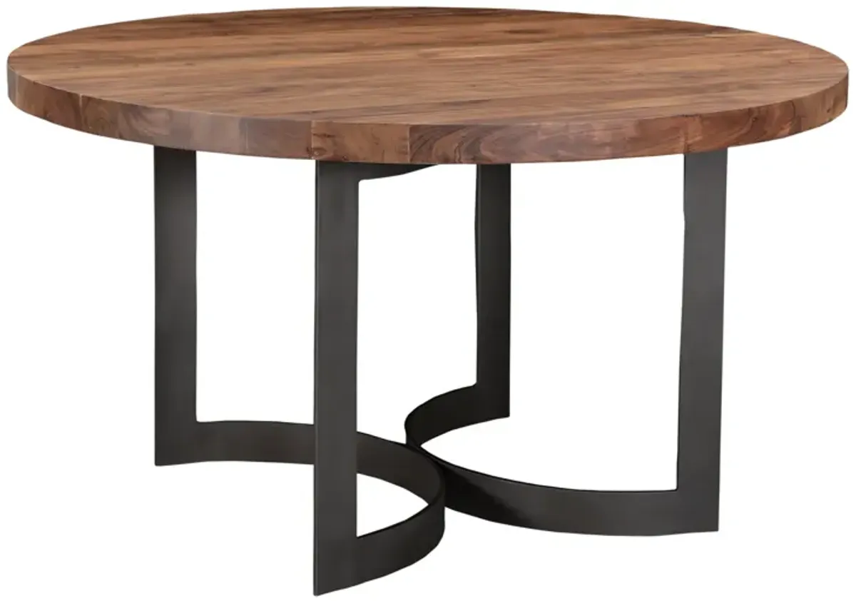 BENT ROUND DINING TABLE 54IN