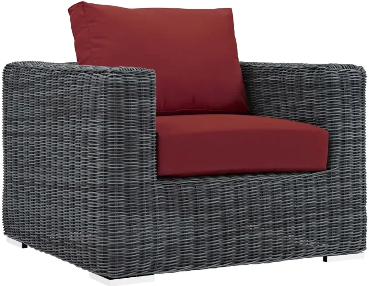 Summon 3 Piece Outdoor Patio Sunbrella® Sectional Set