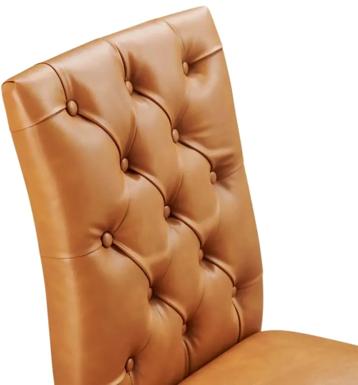 Duchess Button Tufted Vegan Leather Dining Chair