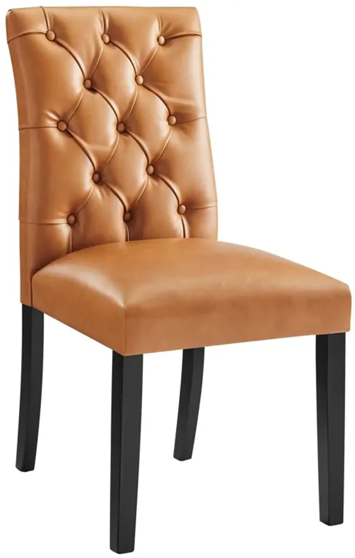 Duchess Button Tufted Vegan Leather Dining Chair