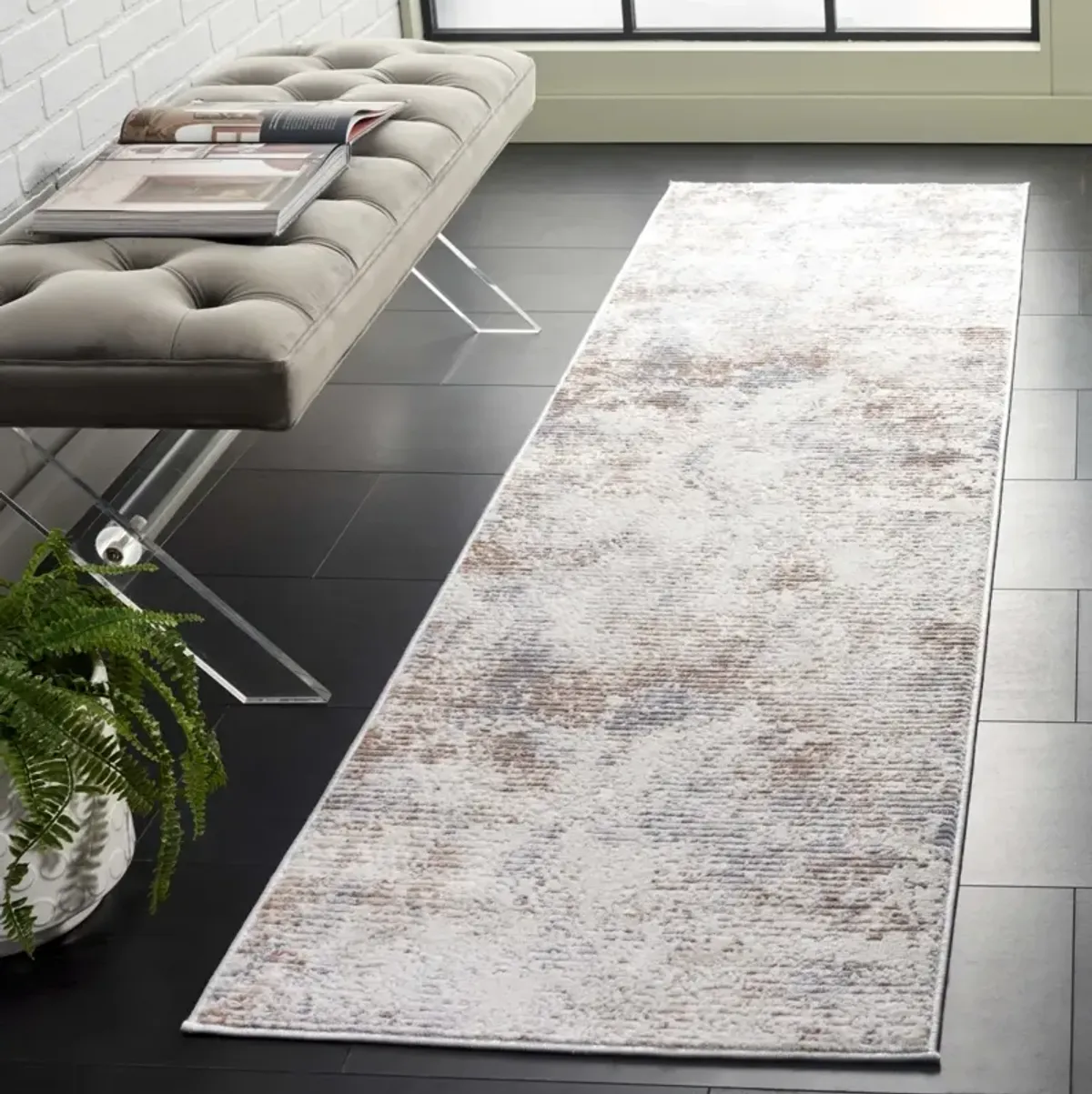 ETERNAL 242 IVORY  2'-2' x 8' Runner Rug