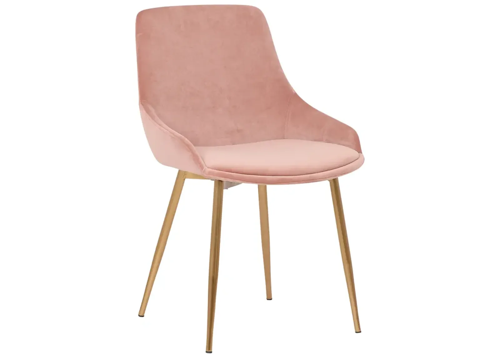 Heidi Blush Velvet Dining Accent Chair