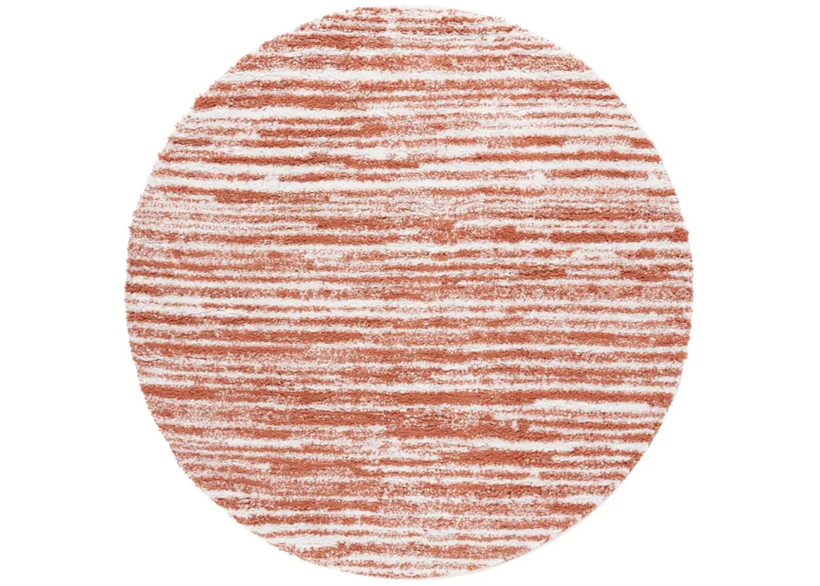 RUMI SHAG 110 RUST  6'-7' x 6'-7' Round Round Rug