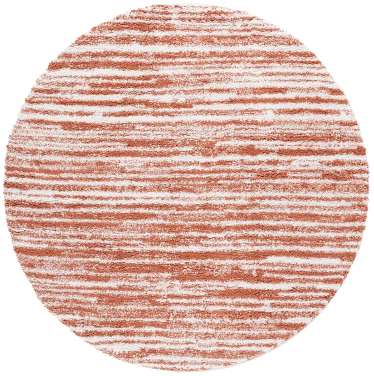 RUMI SHAG 110 RUST  6'-7' x 6'-7' Round Round Rug