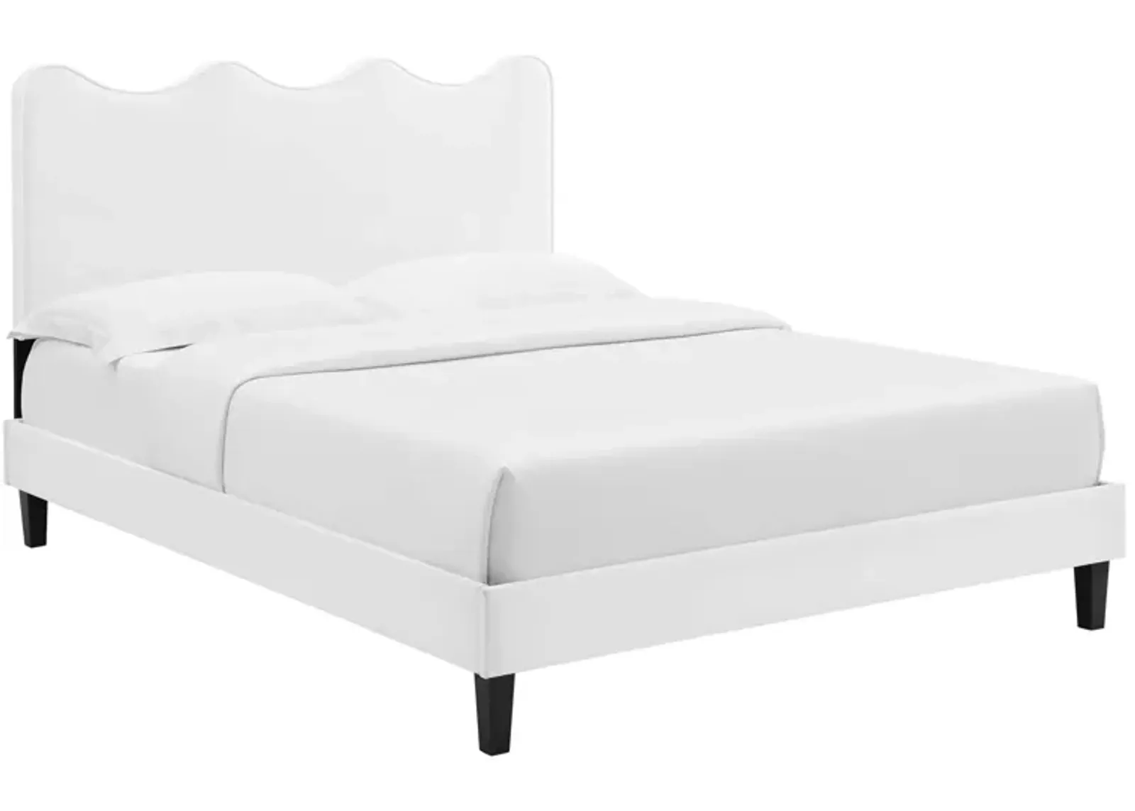 Current Performance Velvet Queen Platform Bed