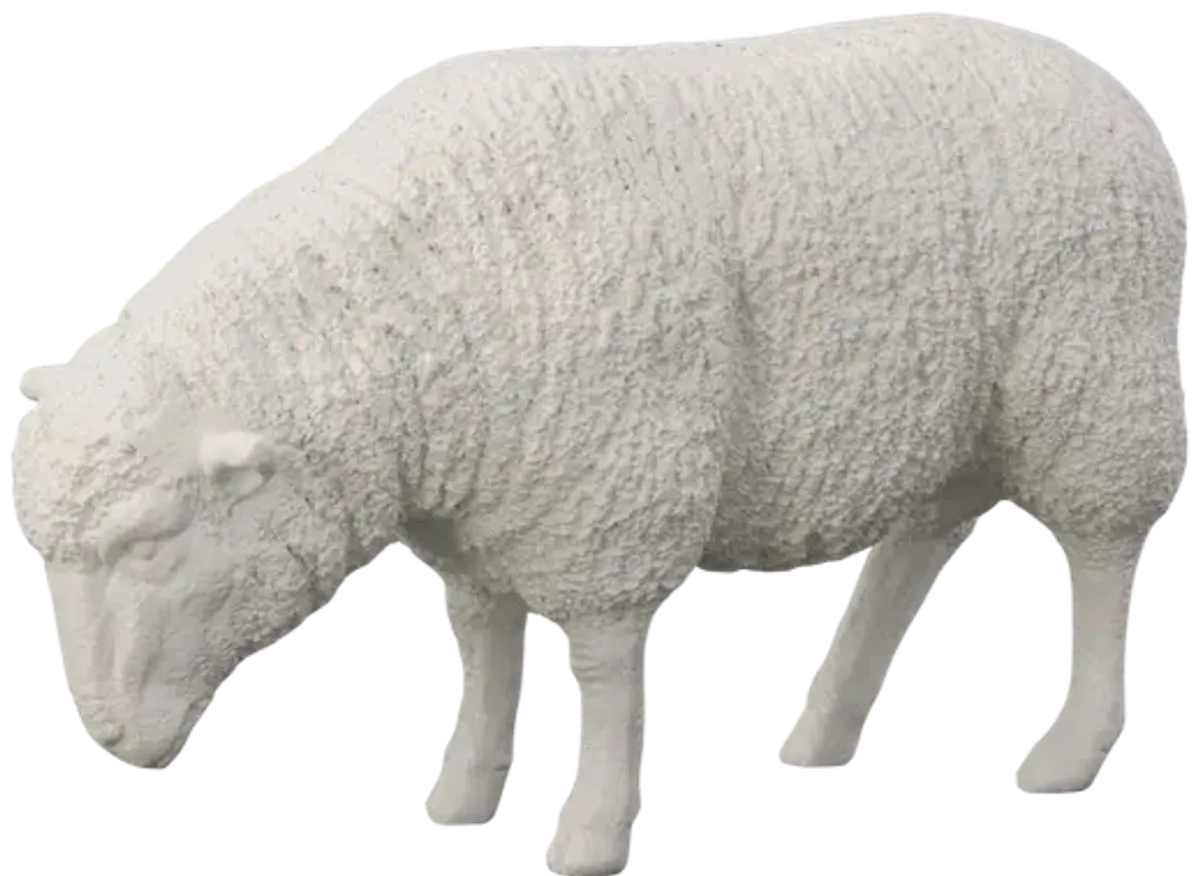 Sheep Sculpture, Gel Coat White