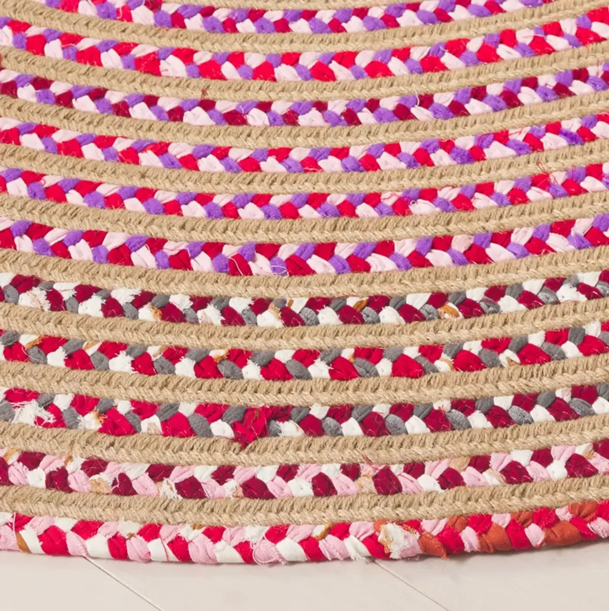 BRAIDED 800 Hand Woven 5' x 5' Round area rug
