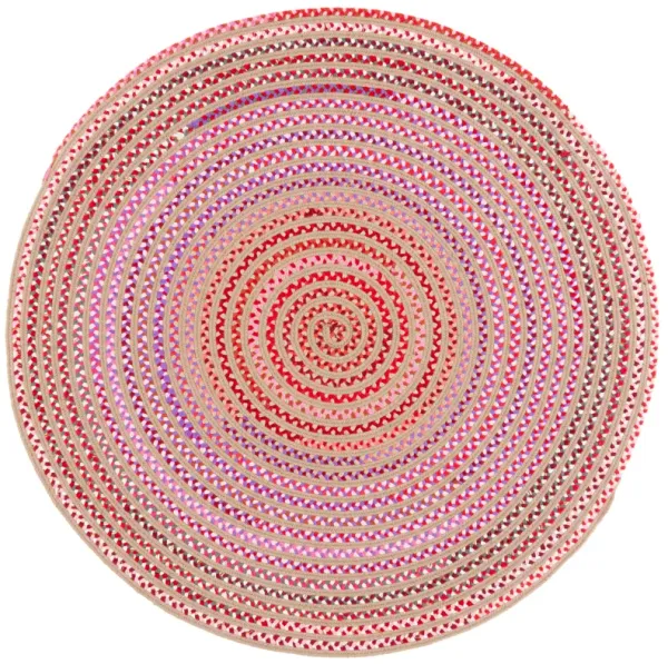 BRAIDED 800 Hand Woven 5' x 5' Round area rug