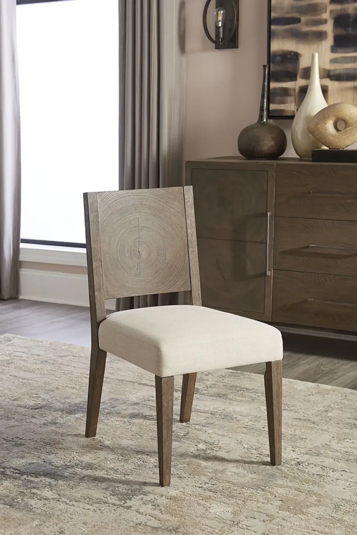 Oakland Wood Side Chair in Brunette