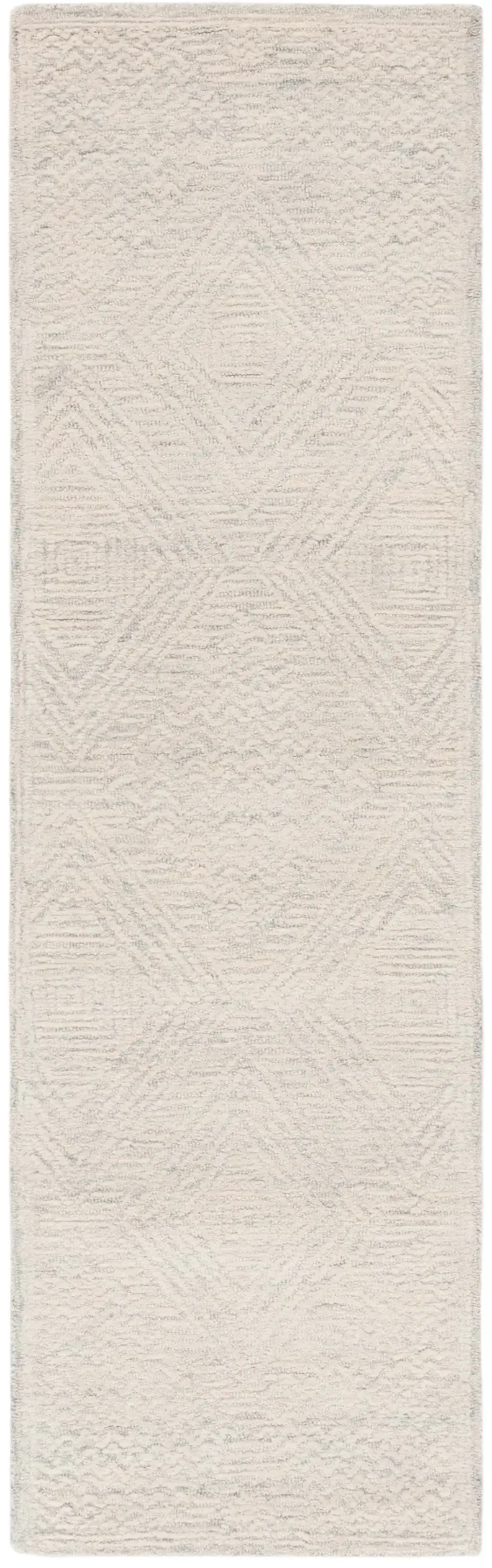 TEXTURAL 301 GREY  2'-3' x 8' Runner Rug