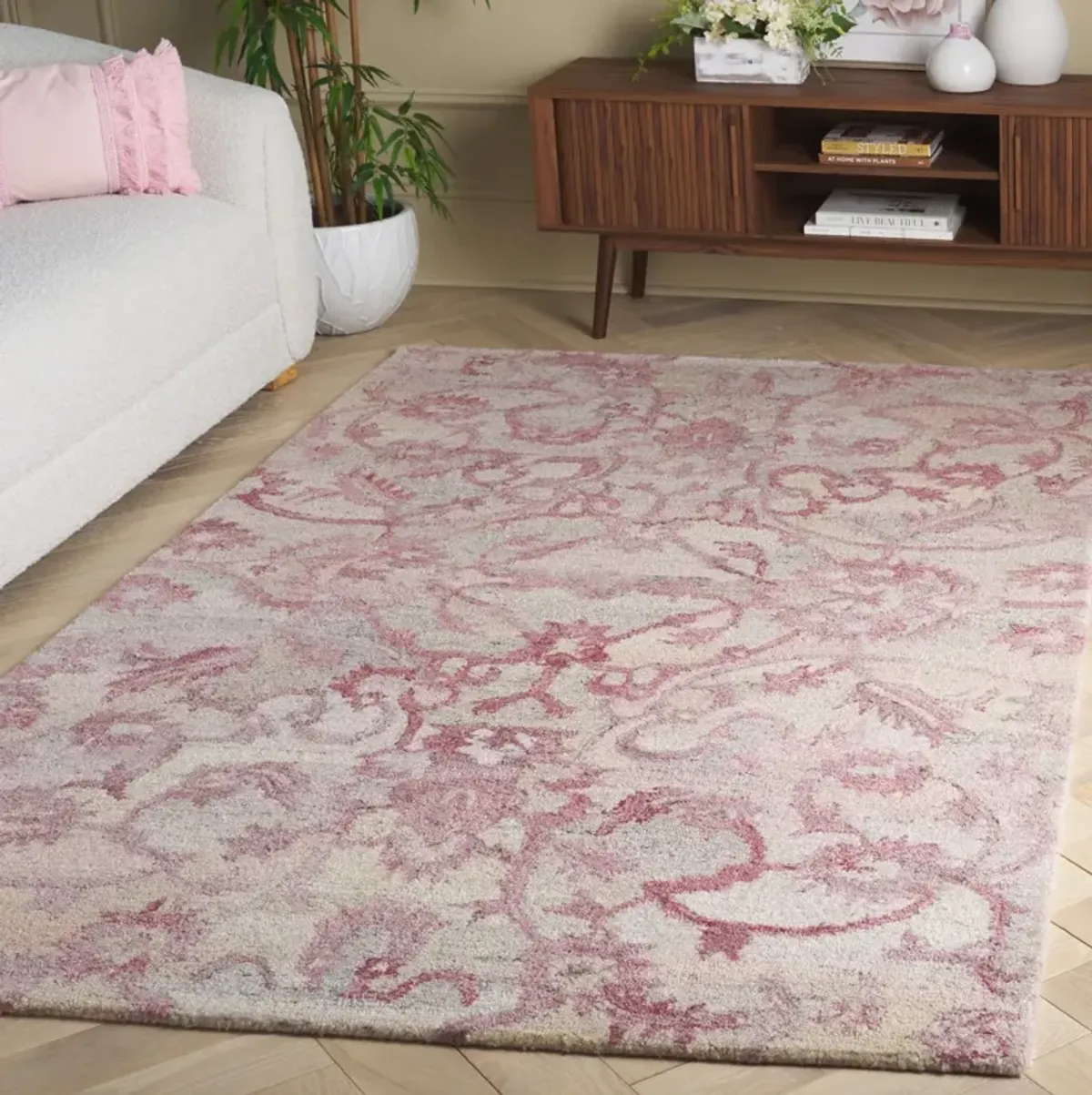 ANATOLIA 401 LIGHT PINK 3' x 5' Small Rectangle Rug