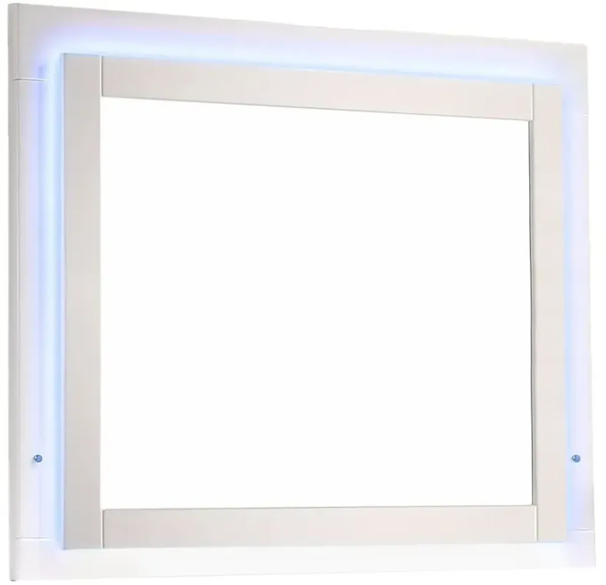 Felicity Dresser Mirror Glossy White with LED Light