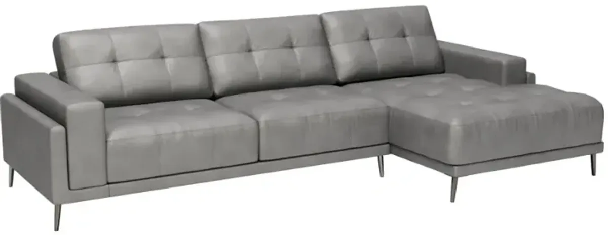 Bliss RAF Chaise Sectional Gray