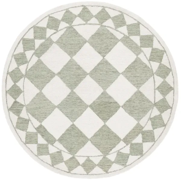 EBONY Hand Tufted 6' x 6' Round area rug