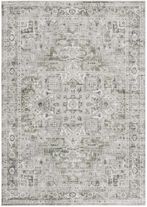 VINTAGE TABRIZ 208 GREY  9' x 12' Large Rectangle Rug