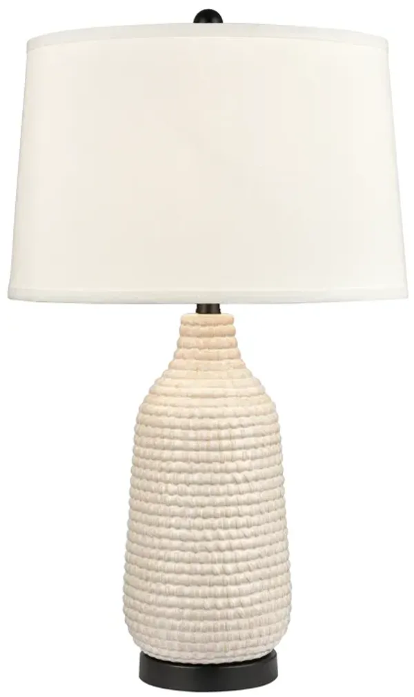 Kari 28" High 1-Light Table Lamp - Cream