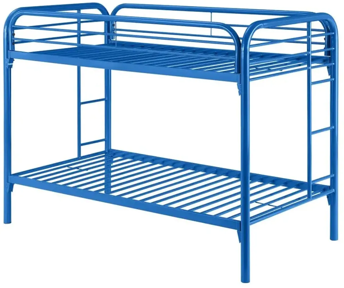 Morgan Twin Over Twin Bunk Bed Blue