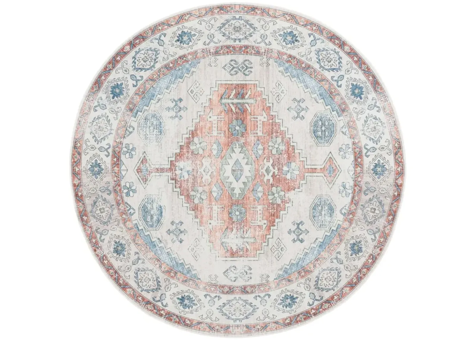 ARIZONA 132 RUST  6' x 6' Round Round Rug